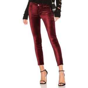PAIGE Women’s Verdugo Velvet Mid-Rise Skinny Pant